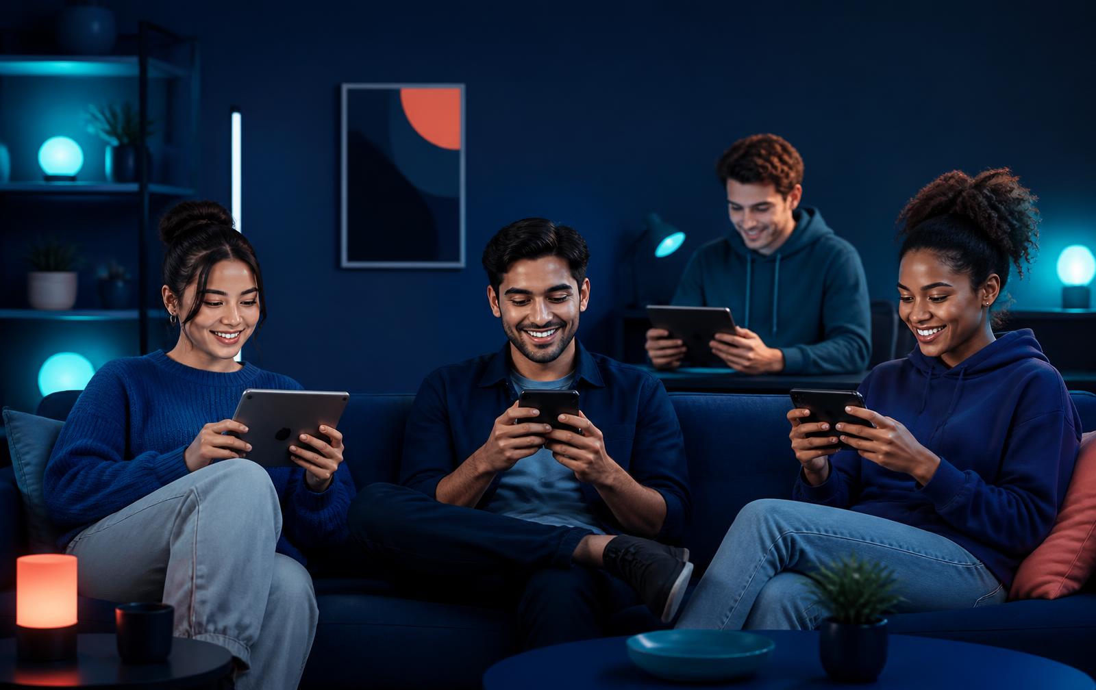 Players competing in skill games on phones and tablets