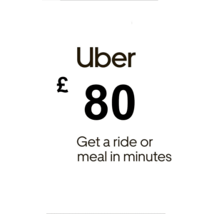 Uber £80 UK Gift Card
